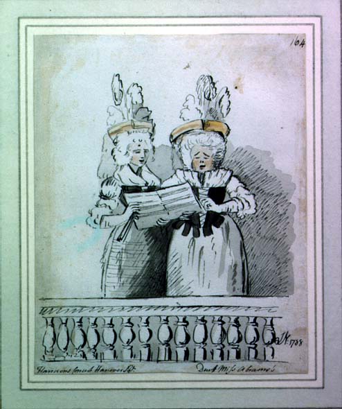 Two 18th century women singers